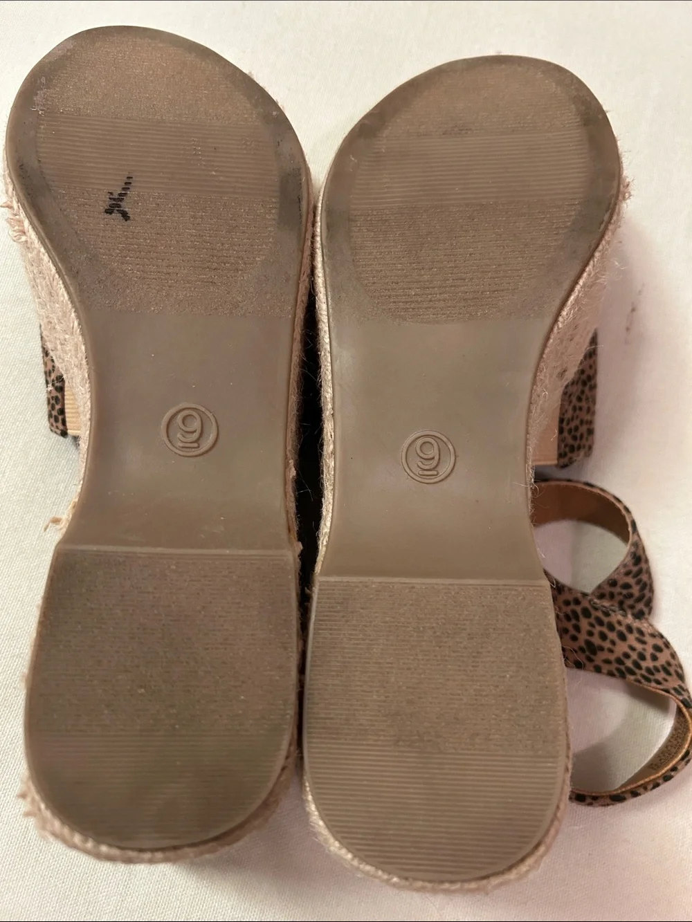 Universal Thread Leopard-Print Espadrille Wedge Sandals - Tan/Black